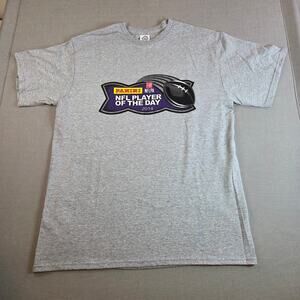 Panini NFL Player of the Day 2014 Promo Tee Shirt Gray Delta Pro Weight L